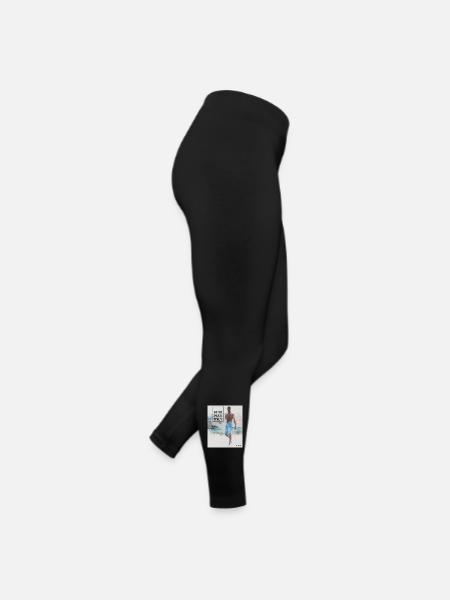 Beach Surfer – Surf, Sonne und Strand - Frauen Jersey Leggings - Schwarz - Rechts