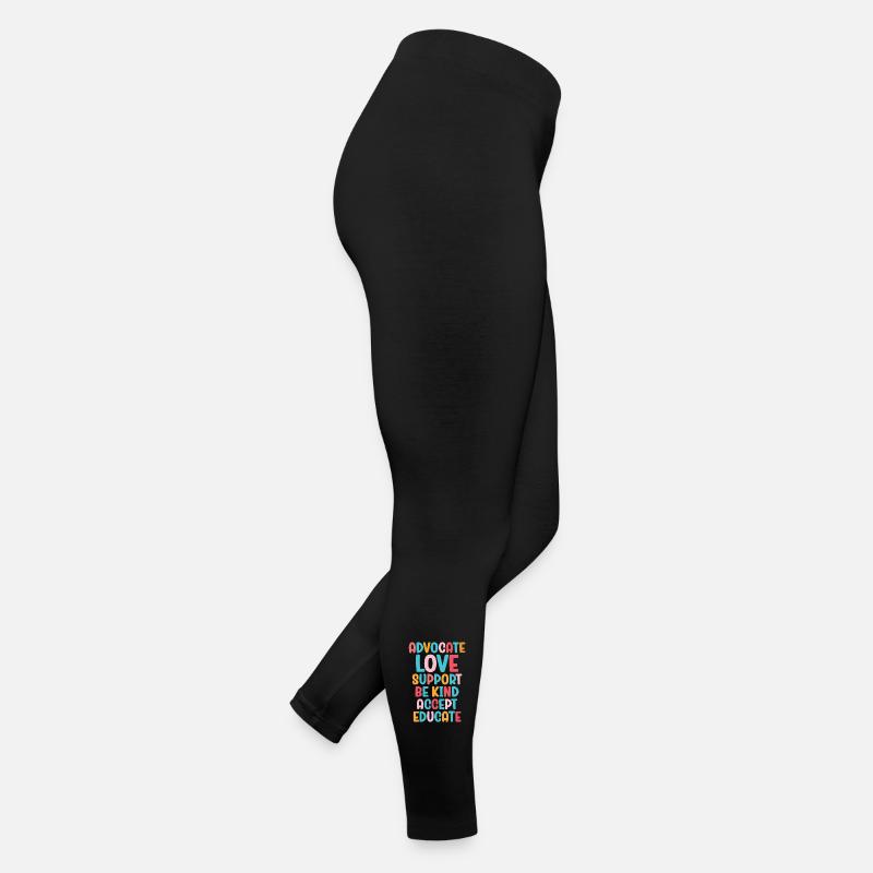 Plaidoyer Amour Soutien Accepter Soyez gentil Legging en jersey Femme