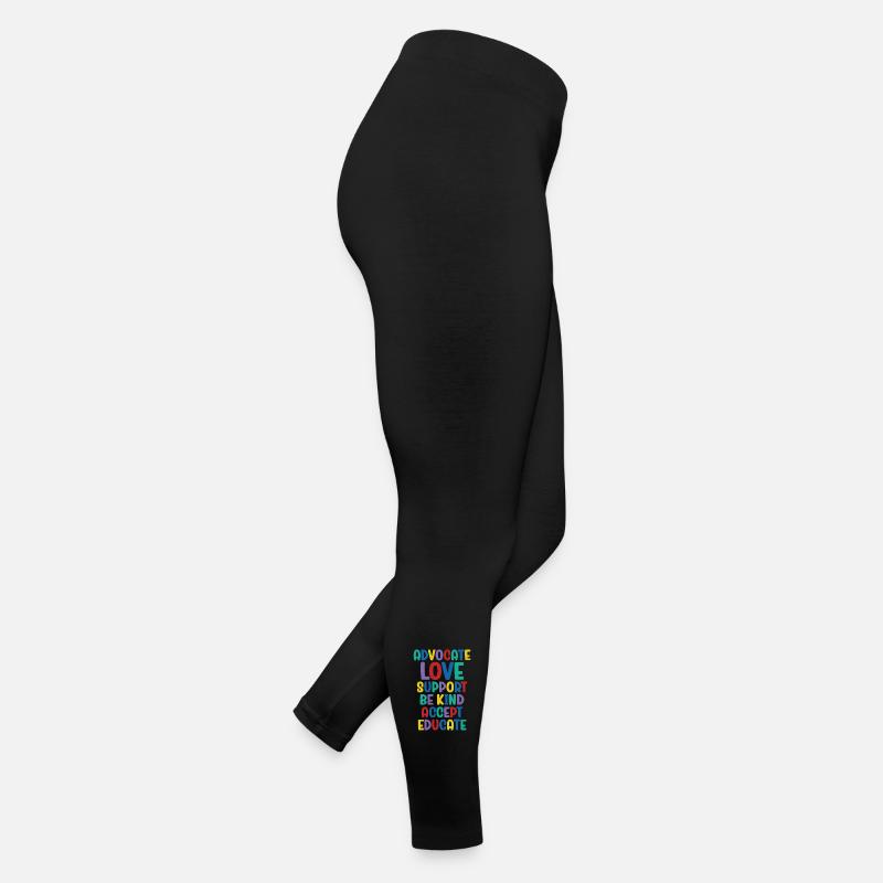 Plaidoyer Amour Soutien Accepter Soyez gentil Legging en jersey Femme