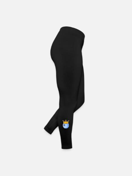Look de partenaire pour hommes de bowling - Legging en jersey Femme - noir - Droite