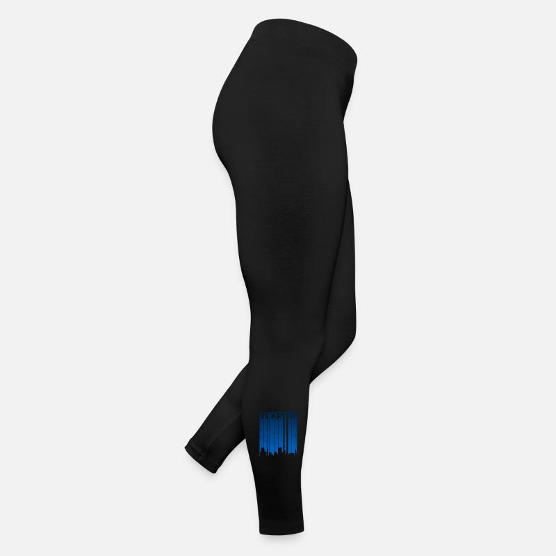 Leicester Skyline Blau Frauen Jersey Leggings