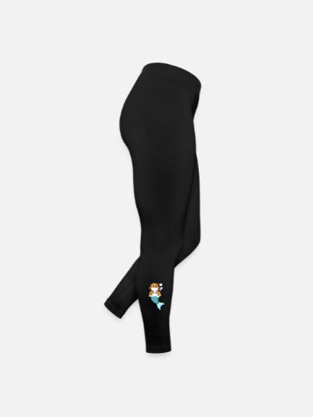 Sirène Chien - Legging en jersey Femme - noir - Droite