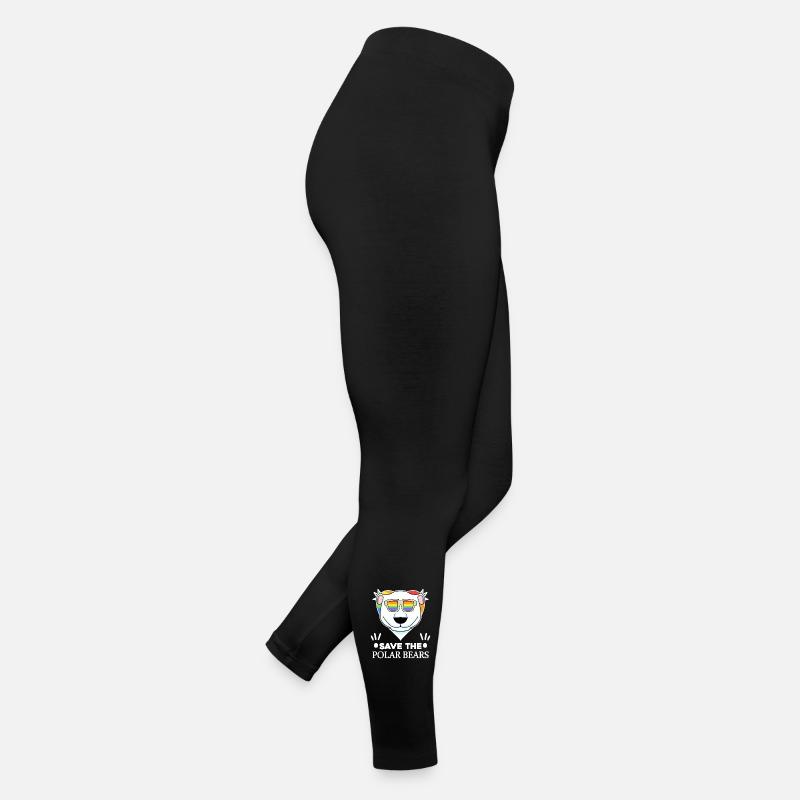 Eisbär Polarbär Bär Umwelt Klimaschutz Naturschutz Frauen Jersey Leggings