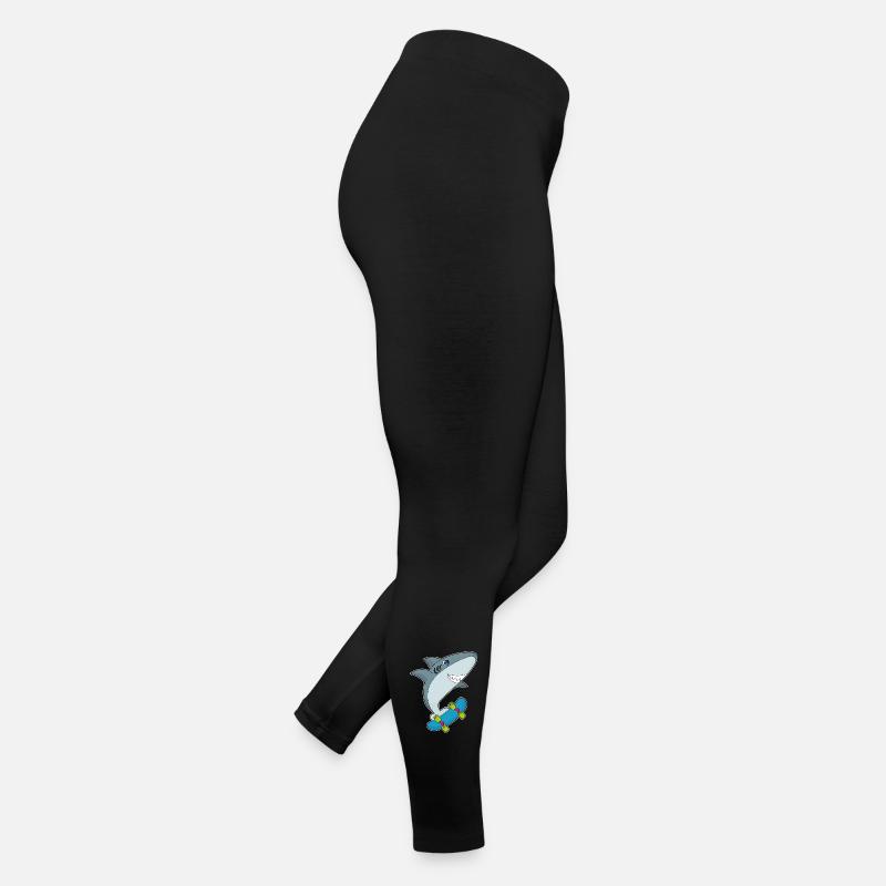 Shark Skater Skateboard Legging en jersey Femme