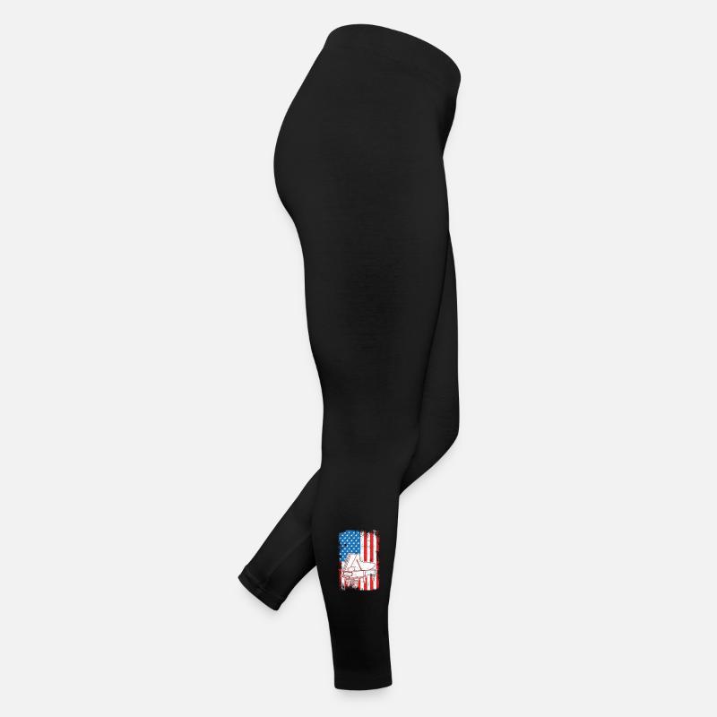 Piano drapeau des États-Unis Legging en jersey Femme