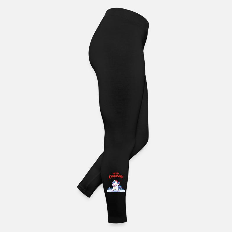 Weihnachtsuni mit Santa-Hut Frauen Jersey Leggings