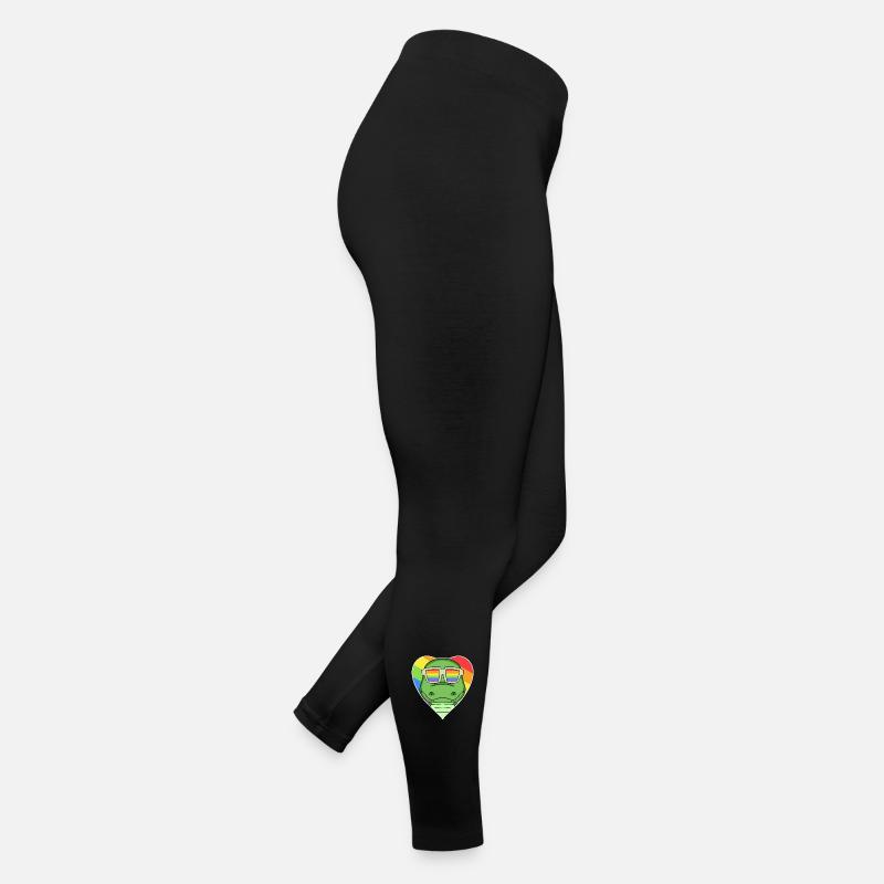 Arc-en-ciel - Crocodile avec lunettes Legging en jersey Femme