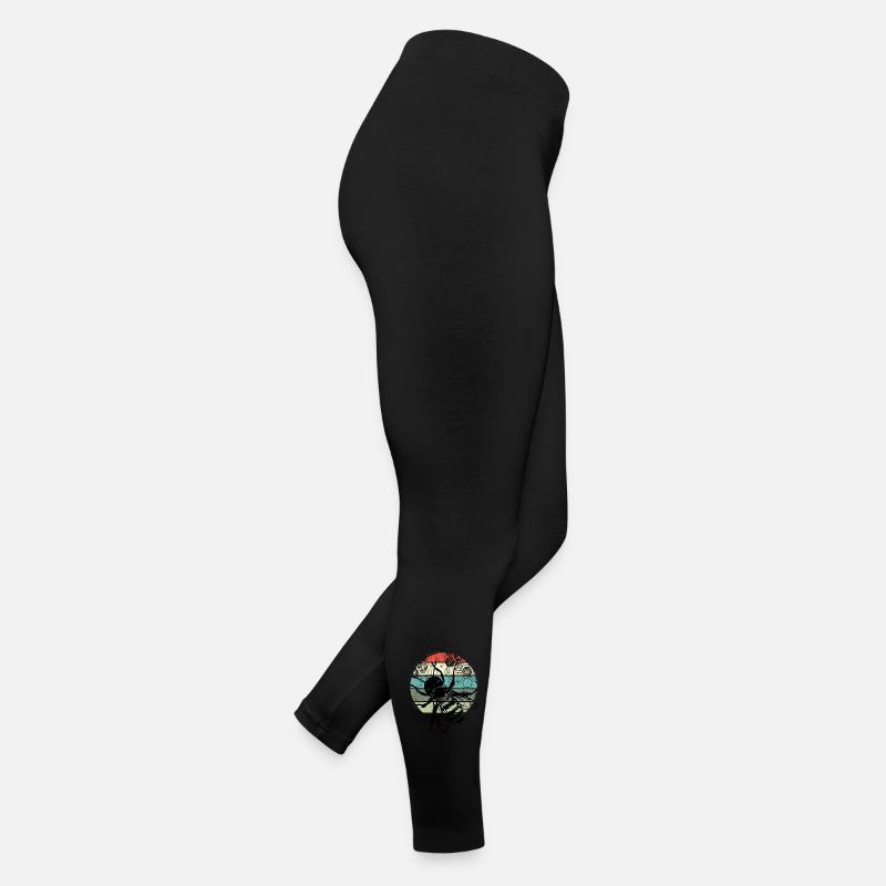 Retro Mosquito Circle Frauen Jersey Leggings