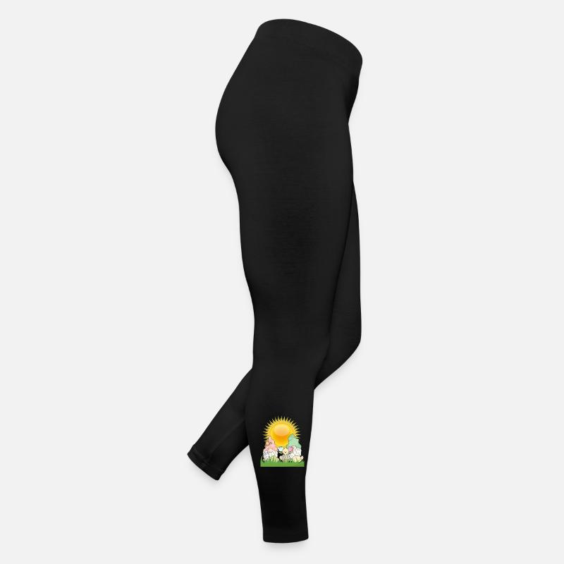 Pastel Easter Garden Sunrise Women’s Jersey Leggings