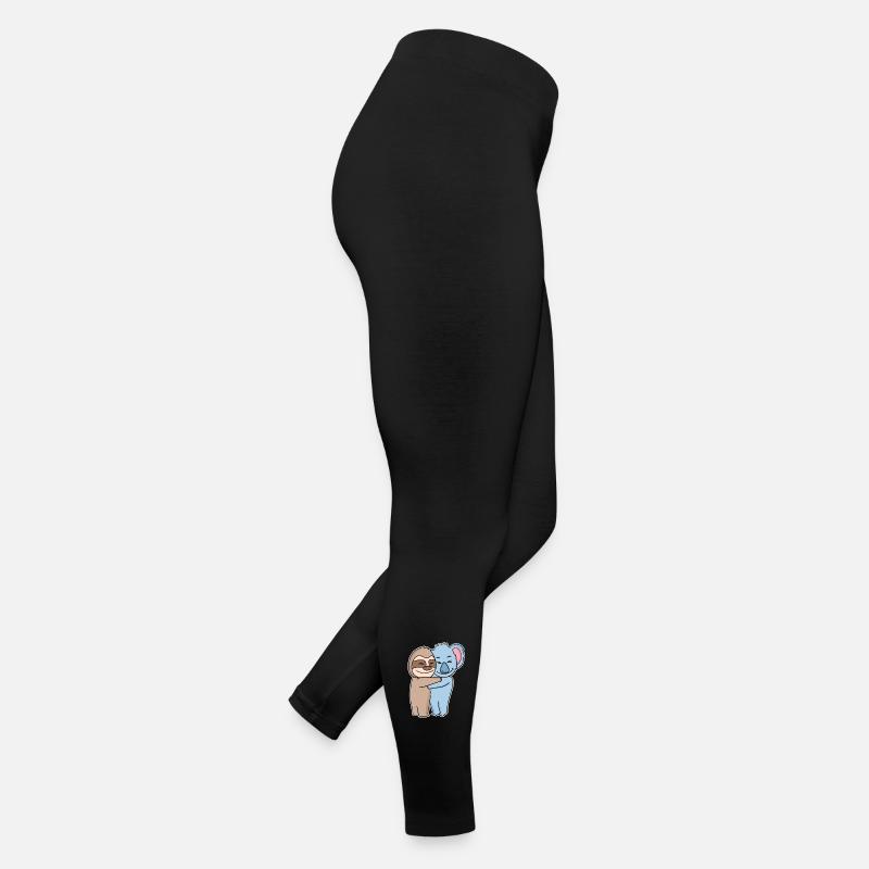 Faultier und Koala umarmen sich - Umarmung Frauen Jersey Leggings