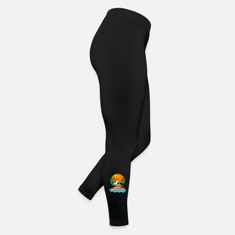 Panda sur la plage Legging en jersey Femme