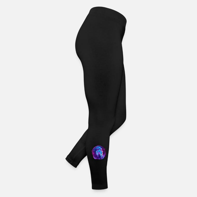 Lion Vaporwave EDM Legging en jersey Femme