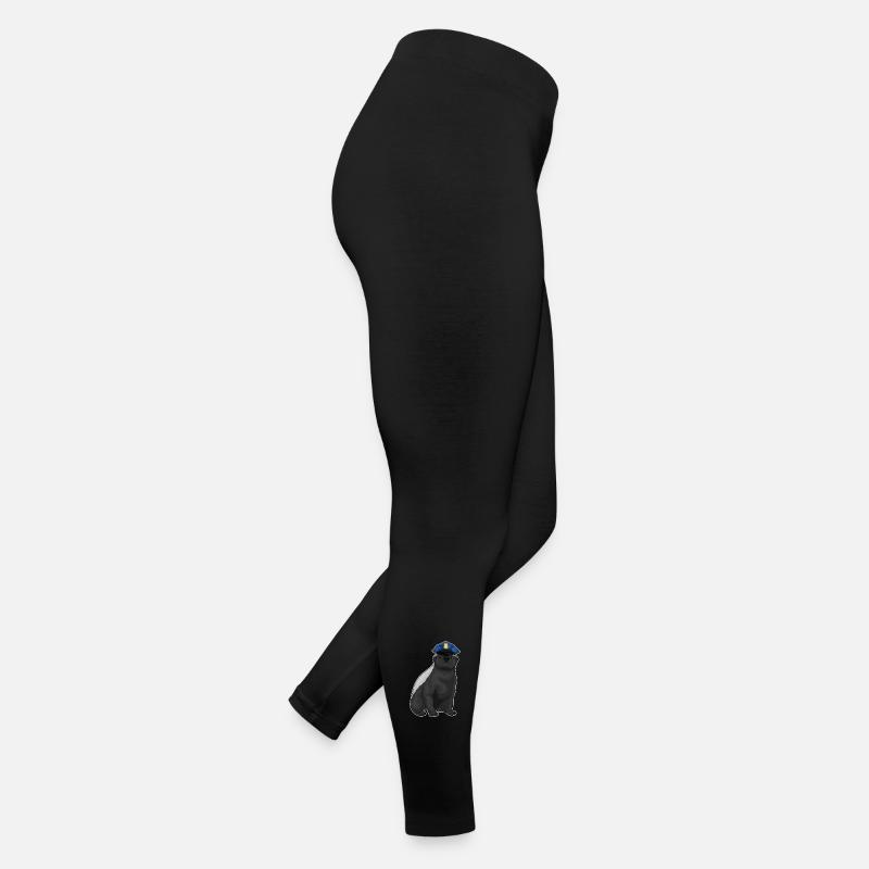 Dachs Polizist Polizeimütze Polizei Frauen Jersey Leggings