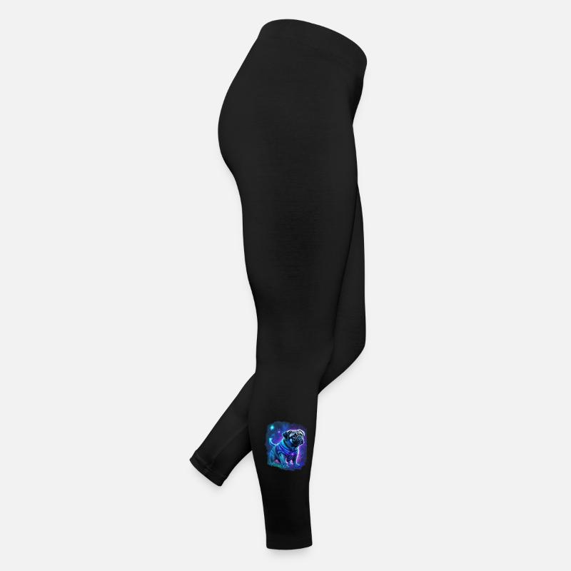 Mystical Pug Dog Women’s Jersey Leggings