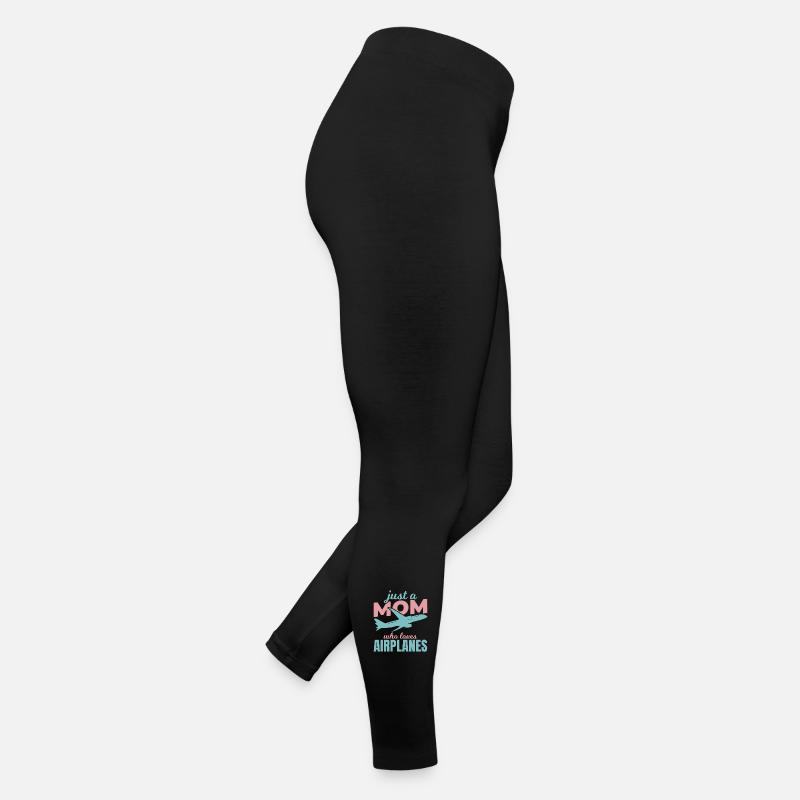Airplane lover mom Women’s Jersey Leggings