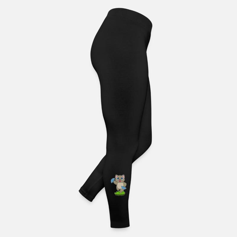 Ventilateur à main de chat Legging en jersey Femme
