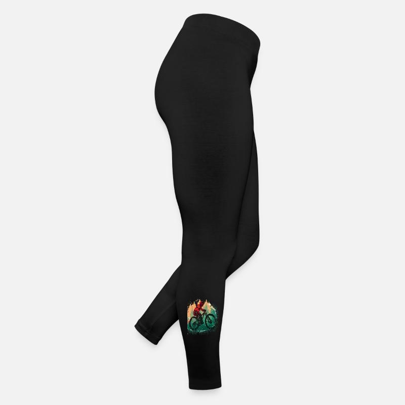 Vintage Mountain Biker MTB Cyclist Women’s Jersey Leggings