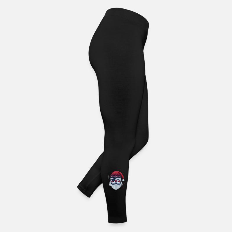 Weihnachtsmann Kawaii Strickmuster Frauen Jersey Leggings