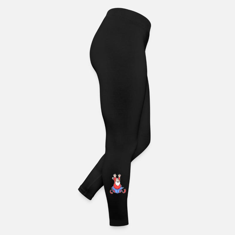 Weihnachtsmann Überraschung Frauen Jersey Leggings