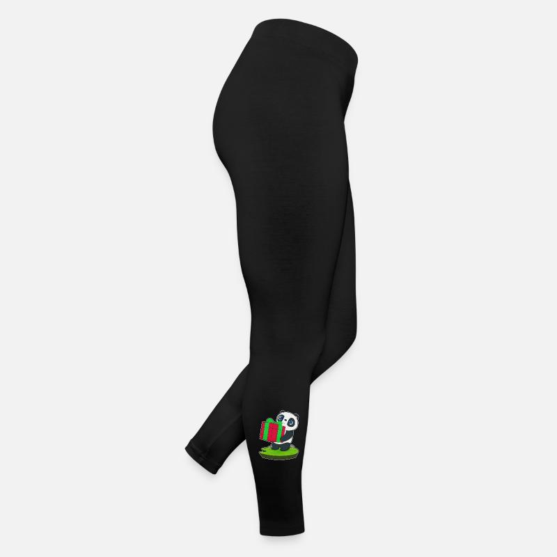 Panda Christmas Package Women’s Jersey Leggings