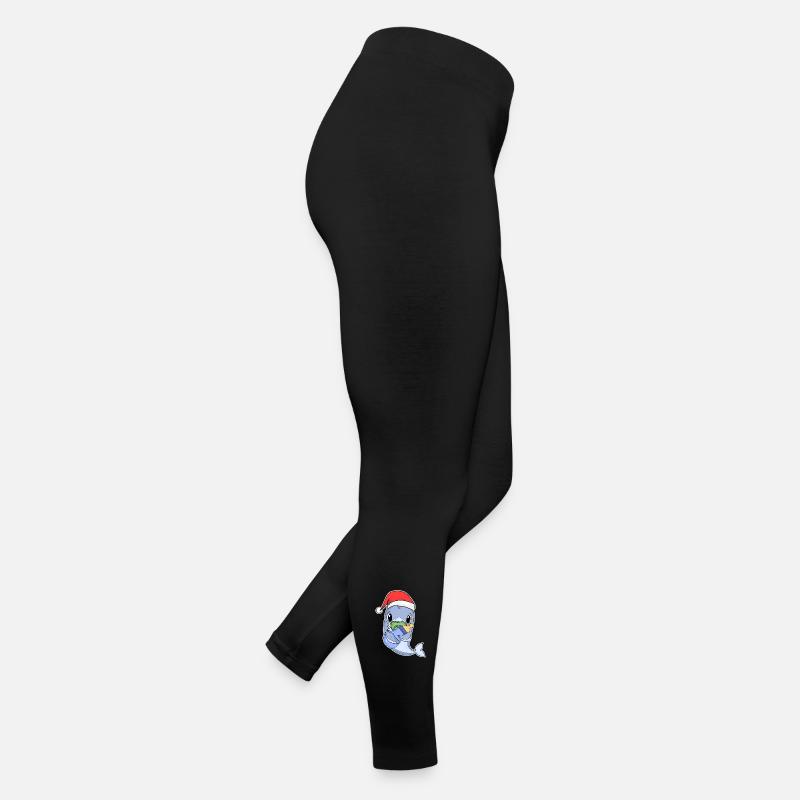 Requin bébé Noël Legging en jersey Femme