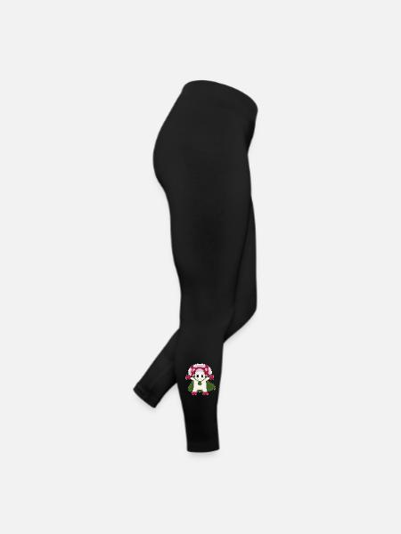 Pilz Halloween Vampir - Frauen Jersey Leggings - Schwarz - Rechts
