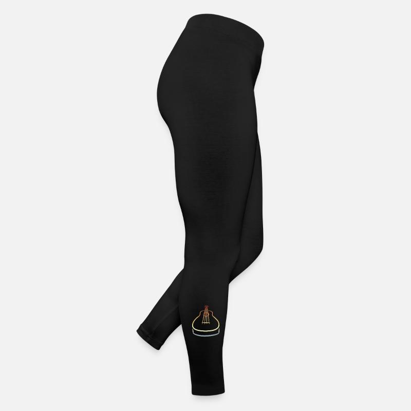 Retro Ukulele Sketch Women’s Jersey Leggings