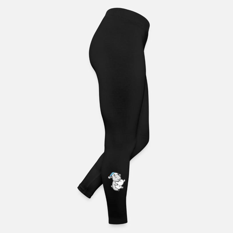 Goat with pillow and sleepy cap Women’s Jersey Leggings