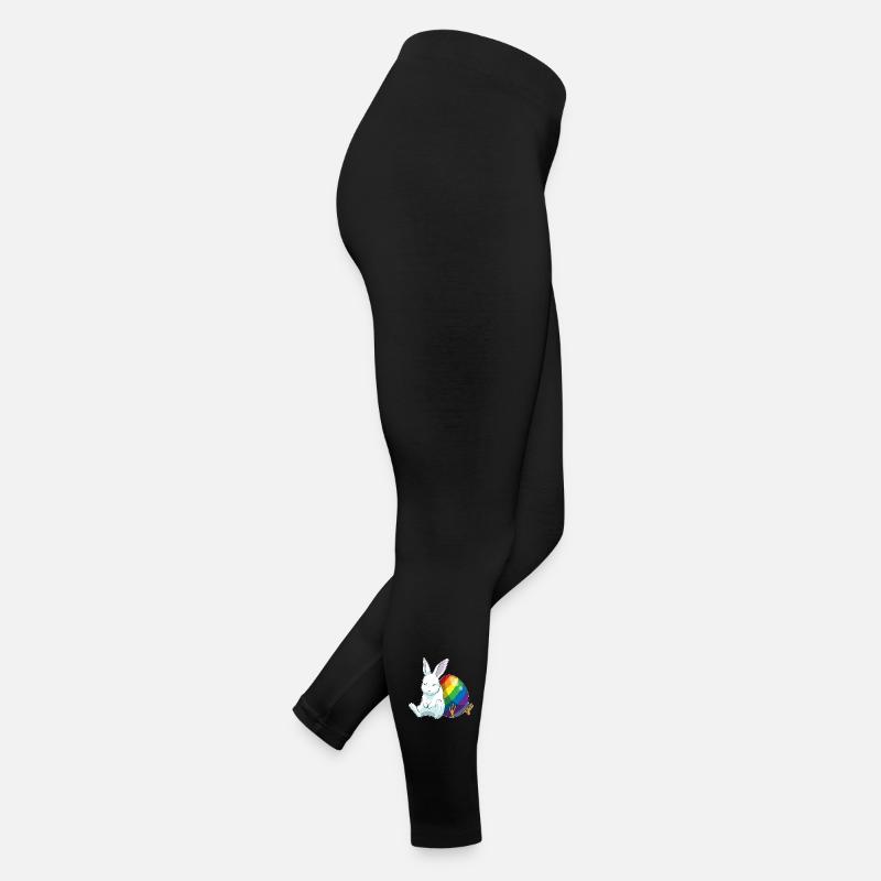 Hase Ostern Regenbogen Frauen Jersey Leggings