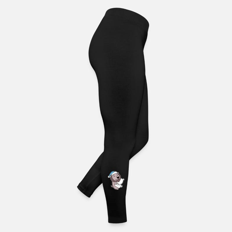Lion avec oreiller et bonnet somnolent Legging en jersey Femme