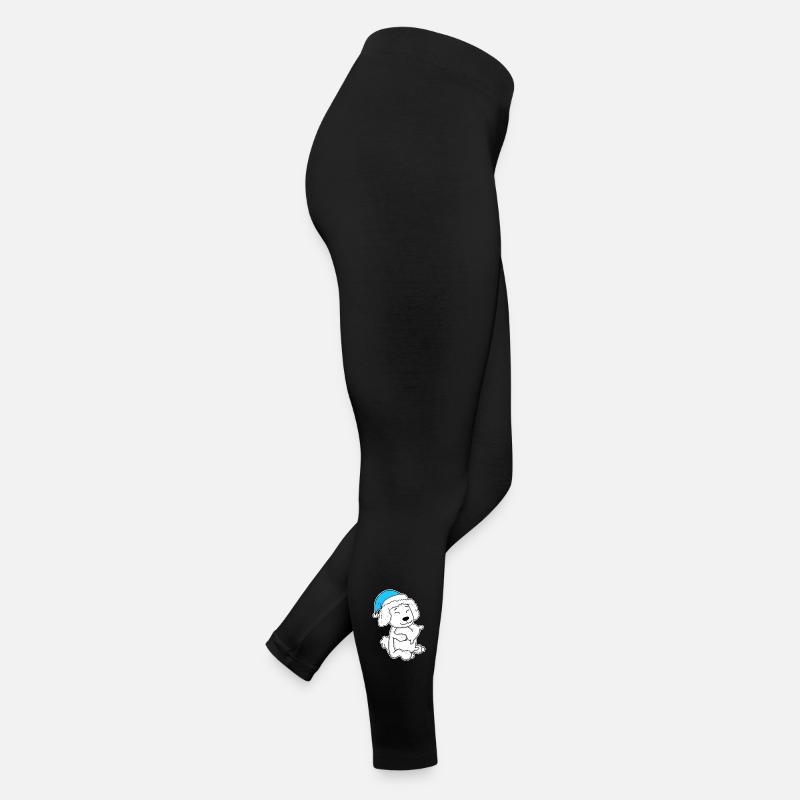Caniche Dormir Fatigue Chien Legging en jersey Femme