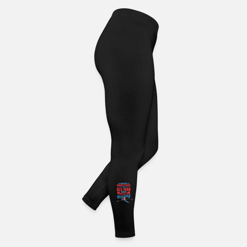 Never Underestimate An Old Rower Women’s Jersey Leggings
