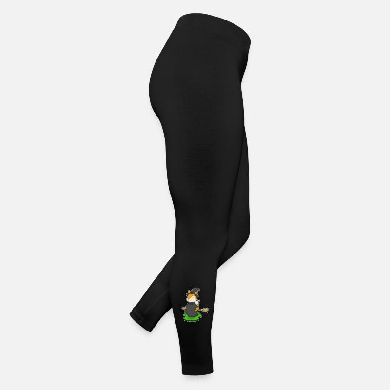 Fox Witch Broom Women’s Jersey Leggings