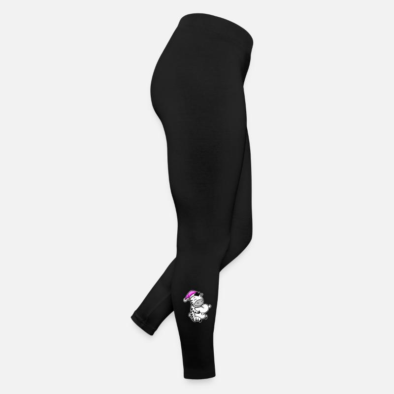 Zebra Müde Ausschlafen Schlafen Mädchen Frauen Jersey Leggings