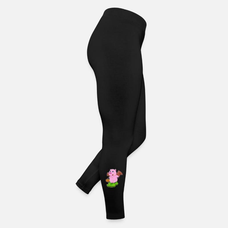 Cochon Halloween Bat Legging en jersey Femme