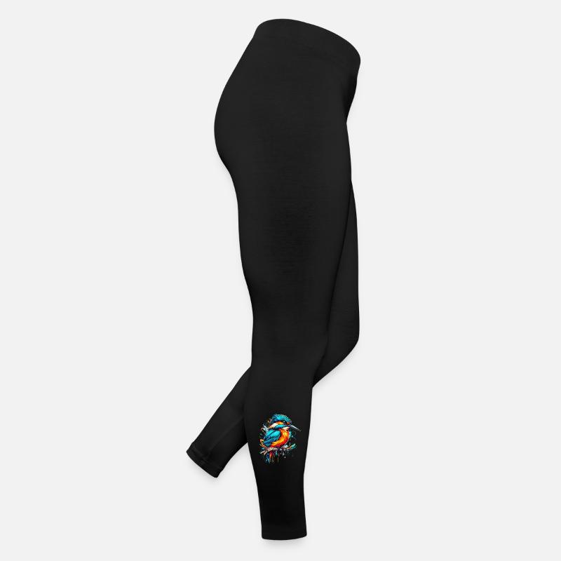 Eisvogel - Frauen Jersey Leggings - Schwarz