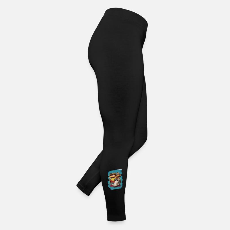 Live Chill Badass Katze Frauen Jersey Leggings