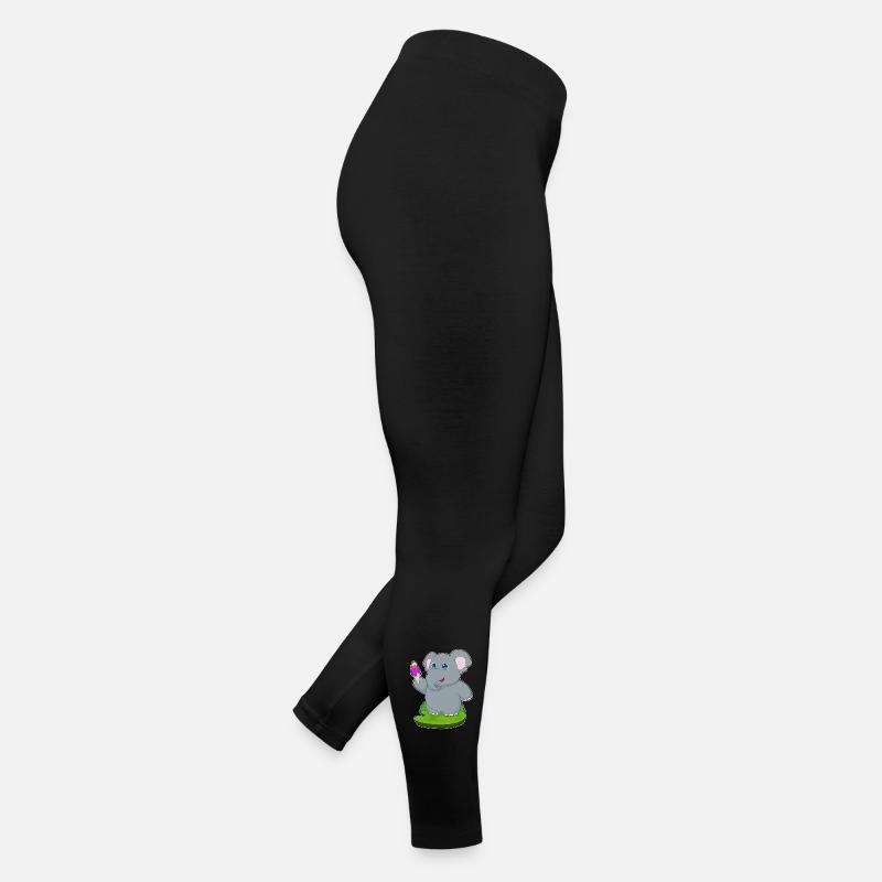 Crème glacée gaufrée éléphant Legging en jersey Femme