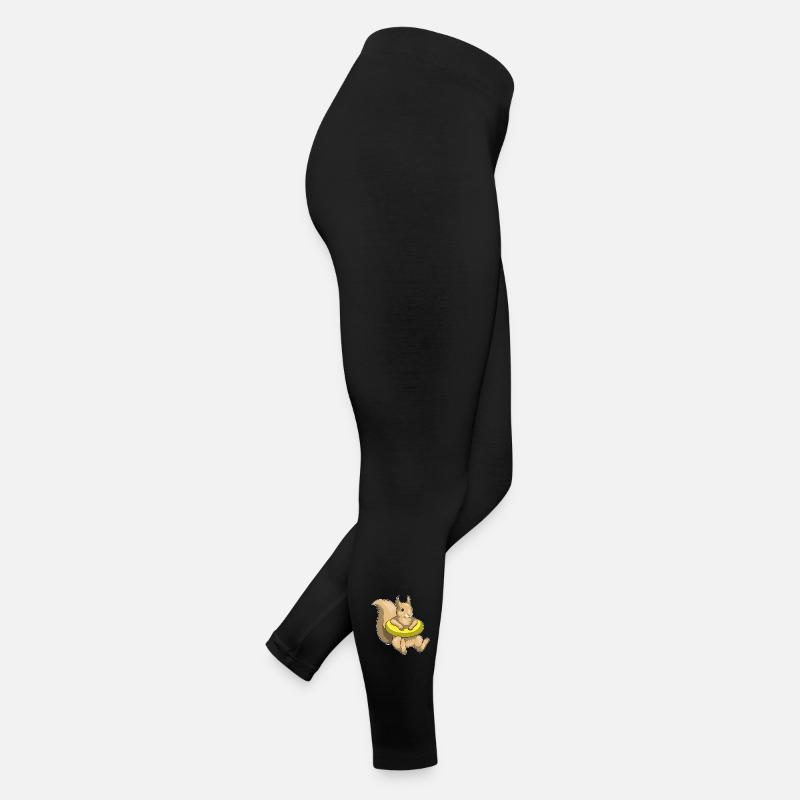 Nage d’écureuils dans le ring de nage Été Legging en jersey Femme