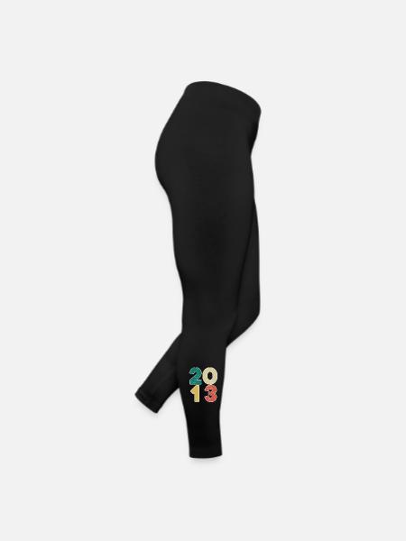 2013 - Jahrgang 2013 - Baujahr 2013 - Frauen Jersey Leggings - Schwarz - Rechts