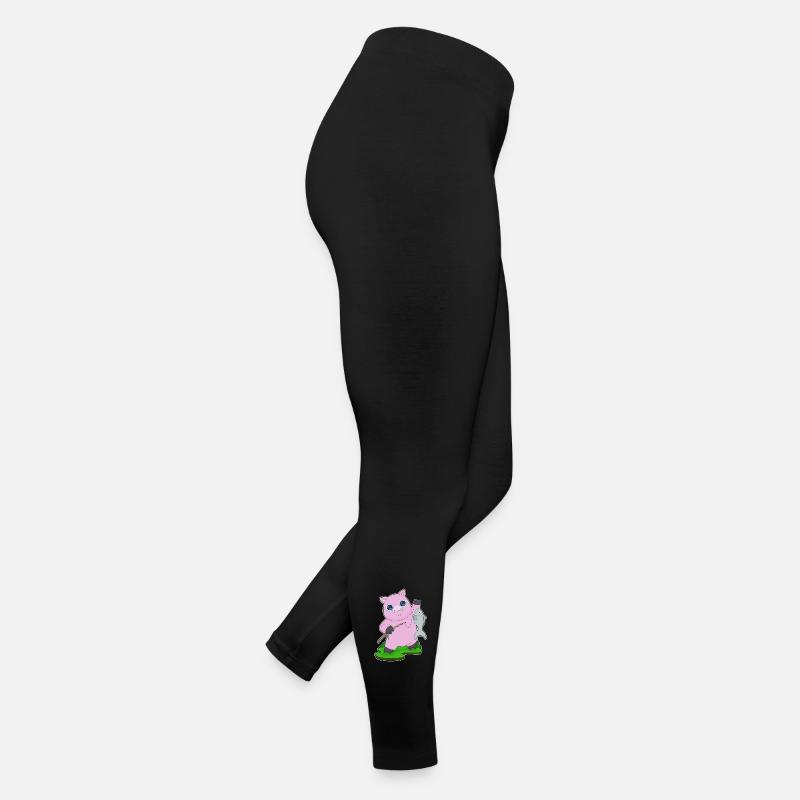 Pêche au poisson pêcheur cochon Legging en jersey Femme