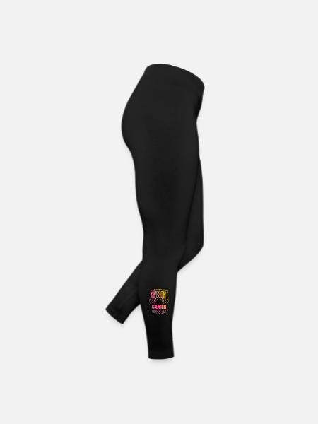 Spieler - Frauen Jersey Leggings - Schwarz - Rechts