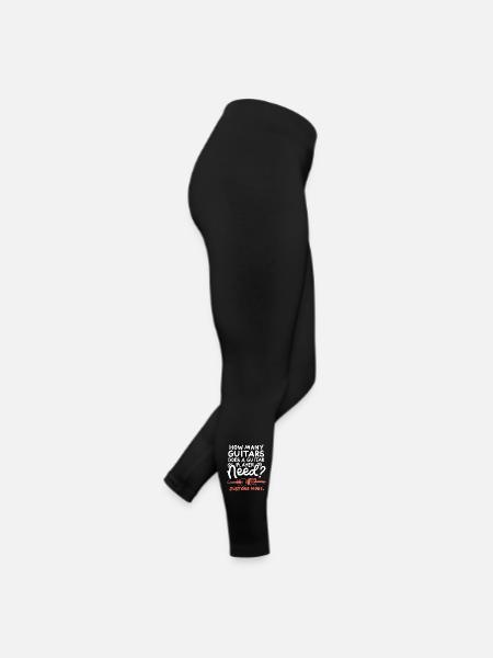 Gitarren Gitarrenspieler Gitarrist - Frauen Jersey Leggings - Schwarz - Rechts