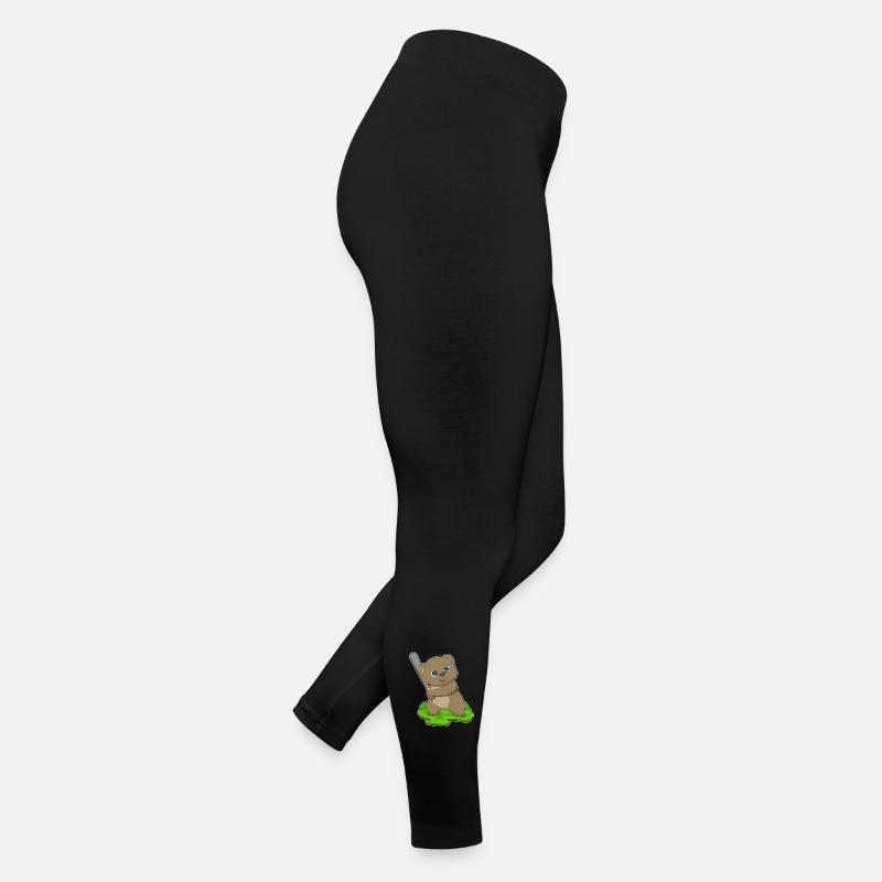 Bear Baseball Baseball Bat Women’s Jersey Leggings