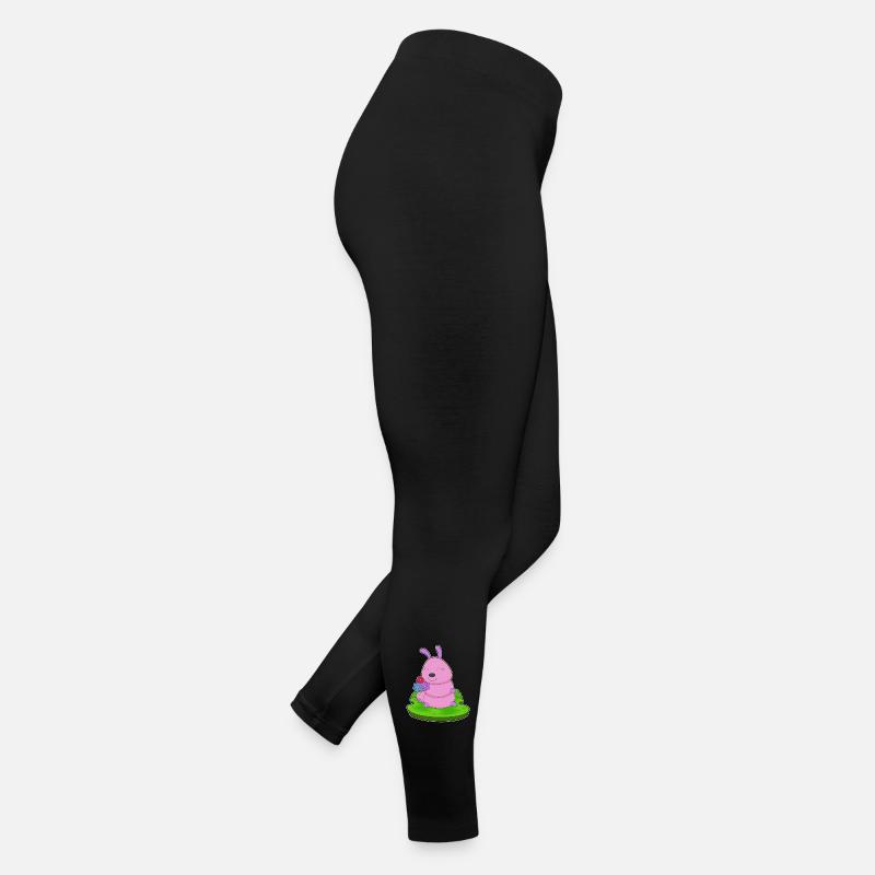 Raupe Blumen Frauen Jersey Leggings