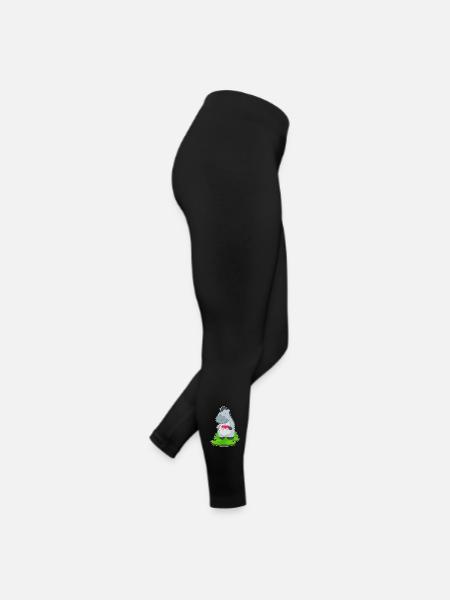 Horse Birthday Cake - Women’s Jersey Leggings - black - Right