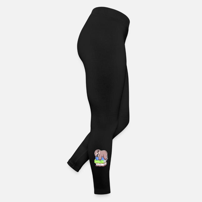 Sloth Book Books Reading Women’s Jersey Leggings