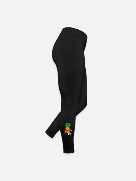 Carrot Bowling Boule de bowling - Legging en jersey Femme - noir - Droite