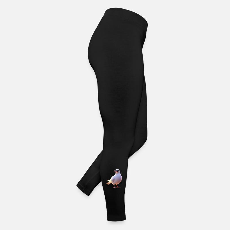 Due Hvid Bydue Skovdue Hvide Duer - Jerseyleggings dam - svart