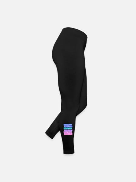 Tanne - Frauen Jersey Leggings - Schwarz - Rechts